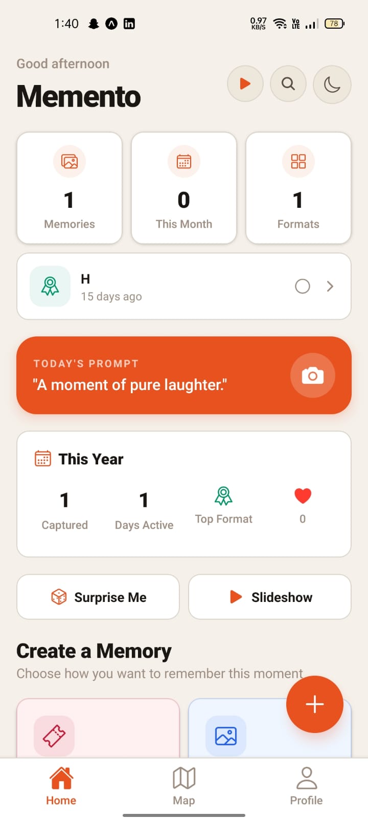 MemoryStub UI 1